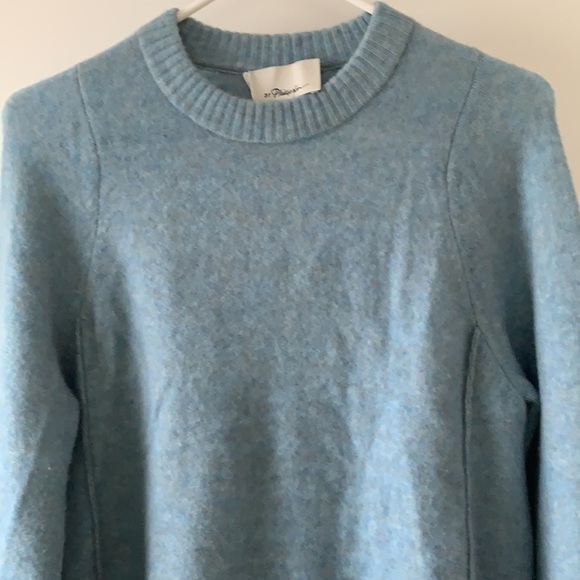 3.1 Phillip Lim Wool Blend Crewneck Pearl Cuffs Sweater S - Picture 5 of 8